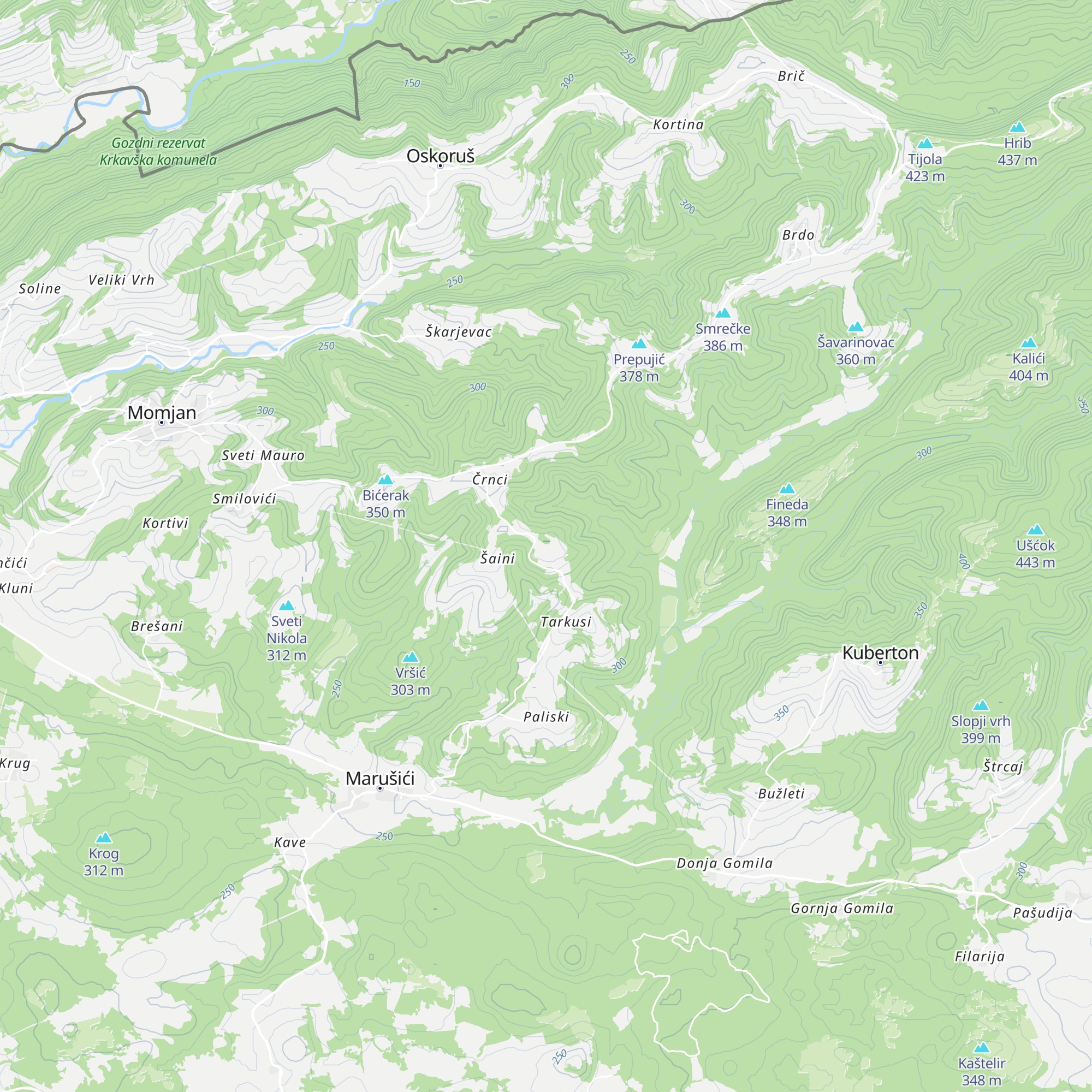 Sv. Petar map