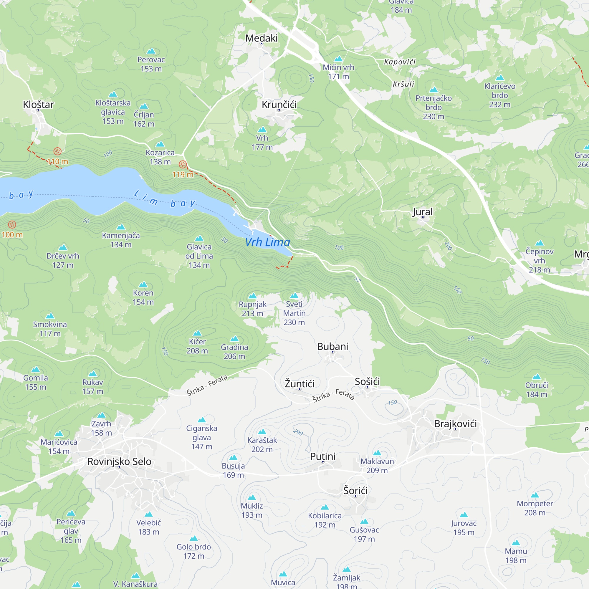 Sv. Martin map