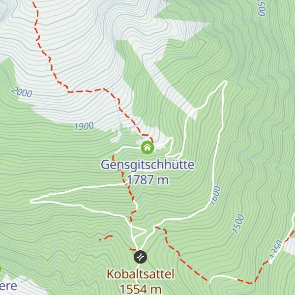 Map of Gensgitschhütte