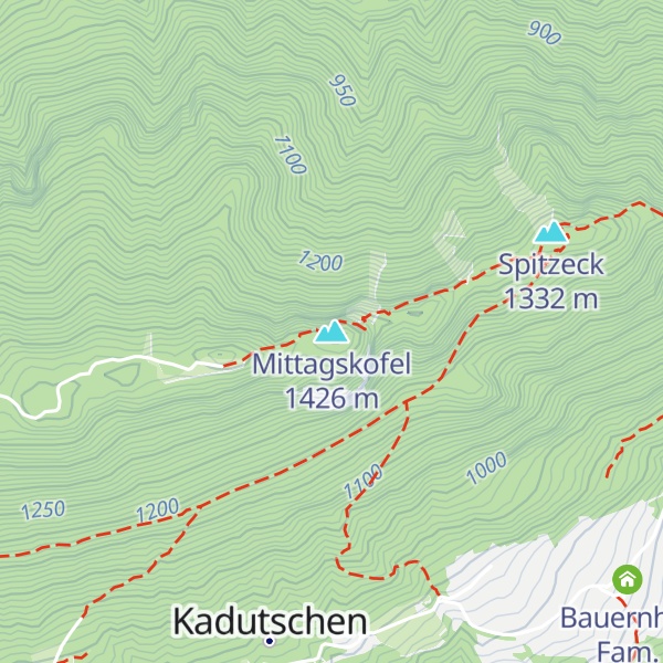 Map of Mittagskofel