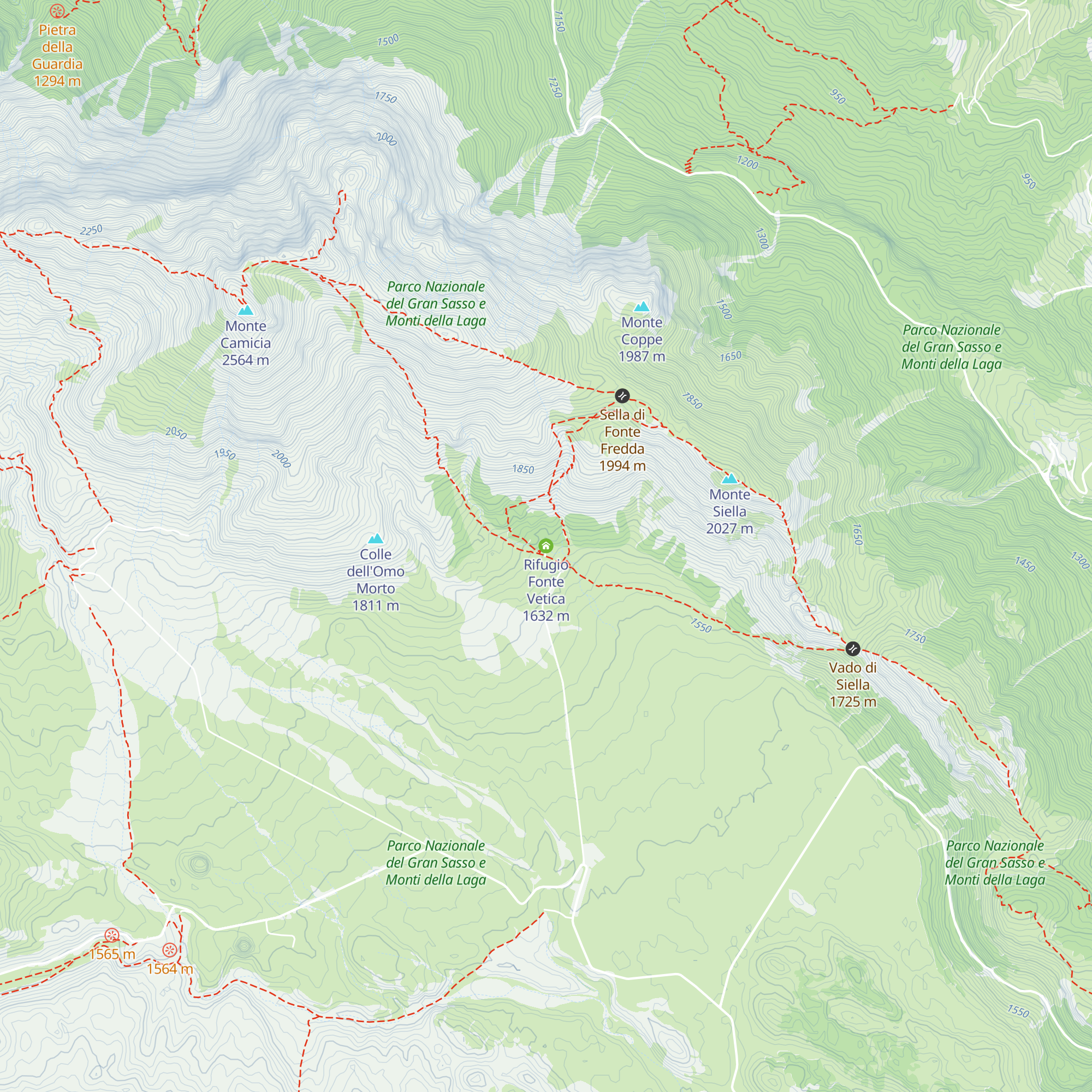 Rifugio Fonte Vetica map