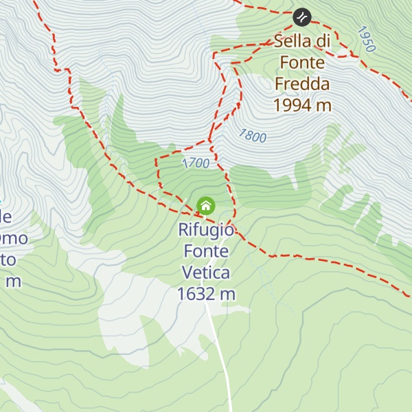 Map of Rifugio Fonte Vetica