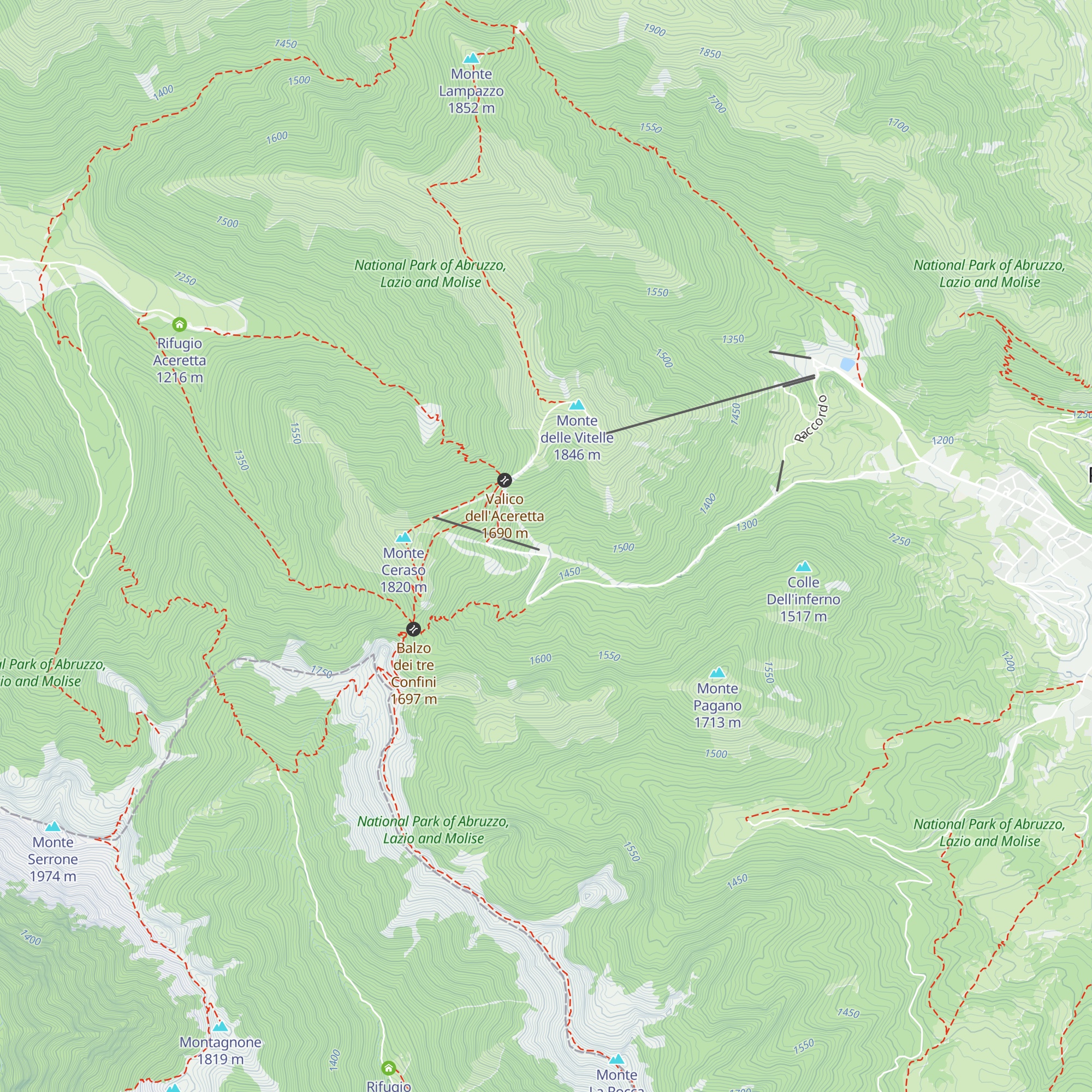 Rifugio map