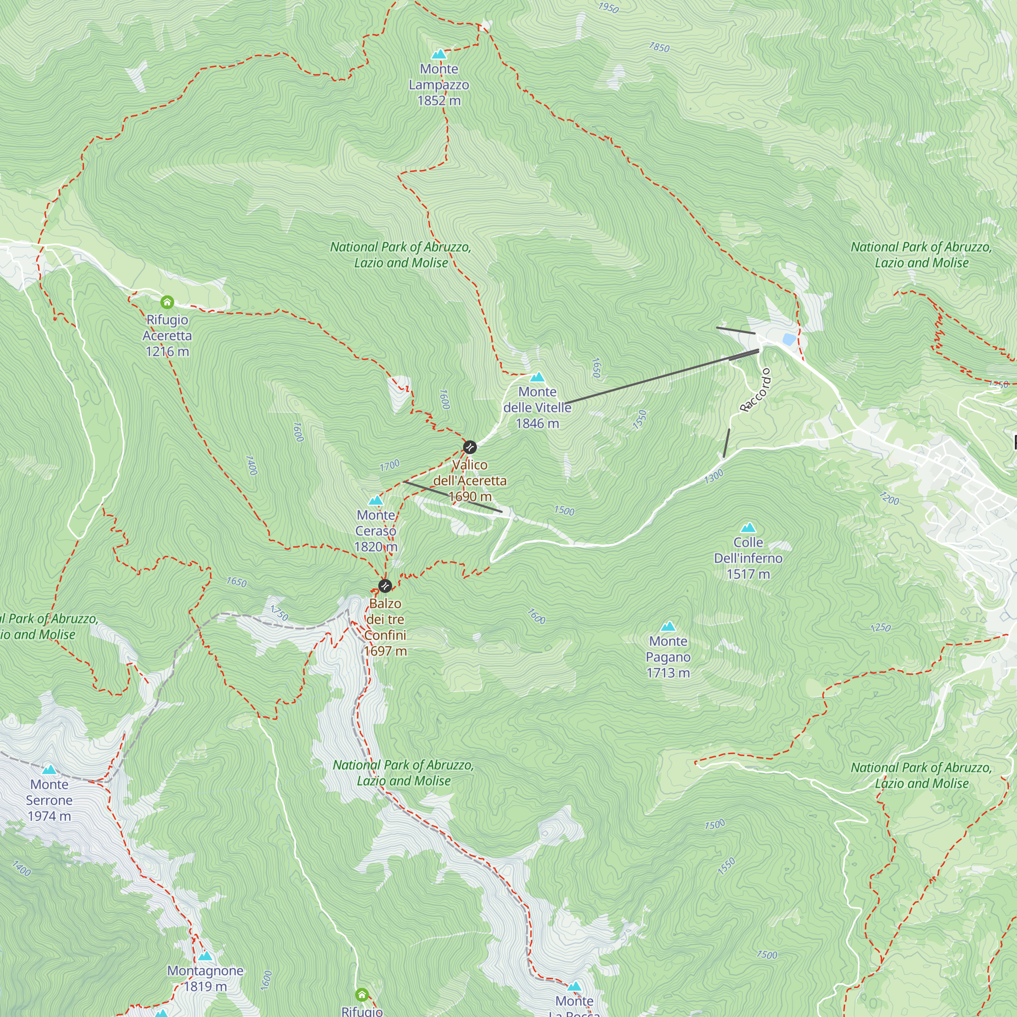 Rifugio map