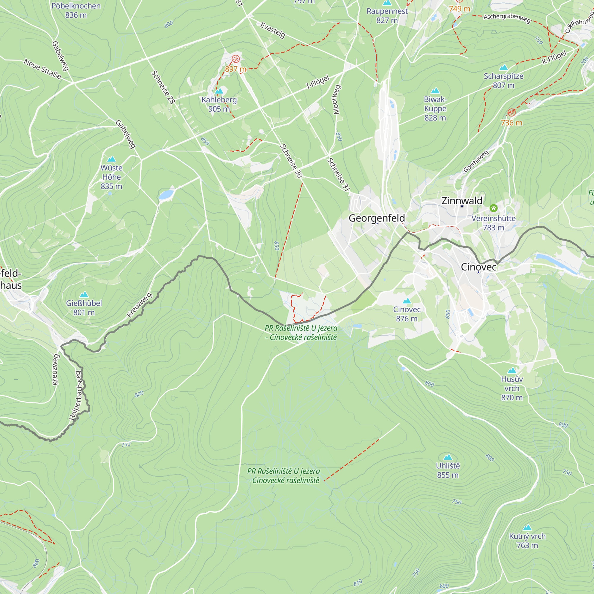 Moorhütte map