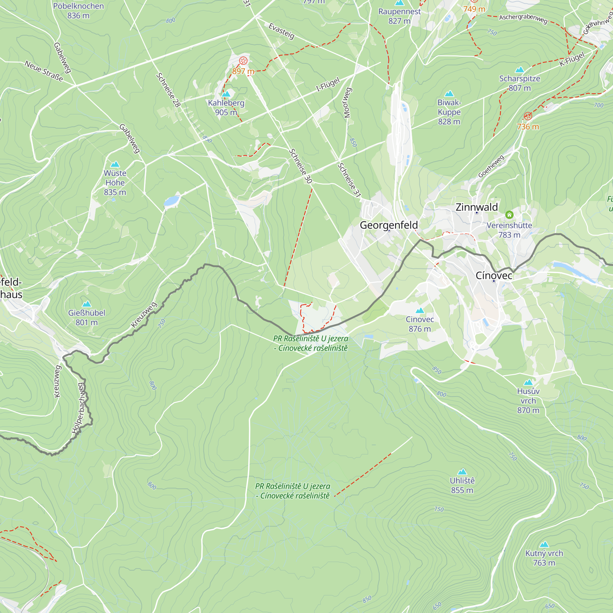 Moorhütte map