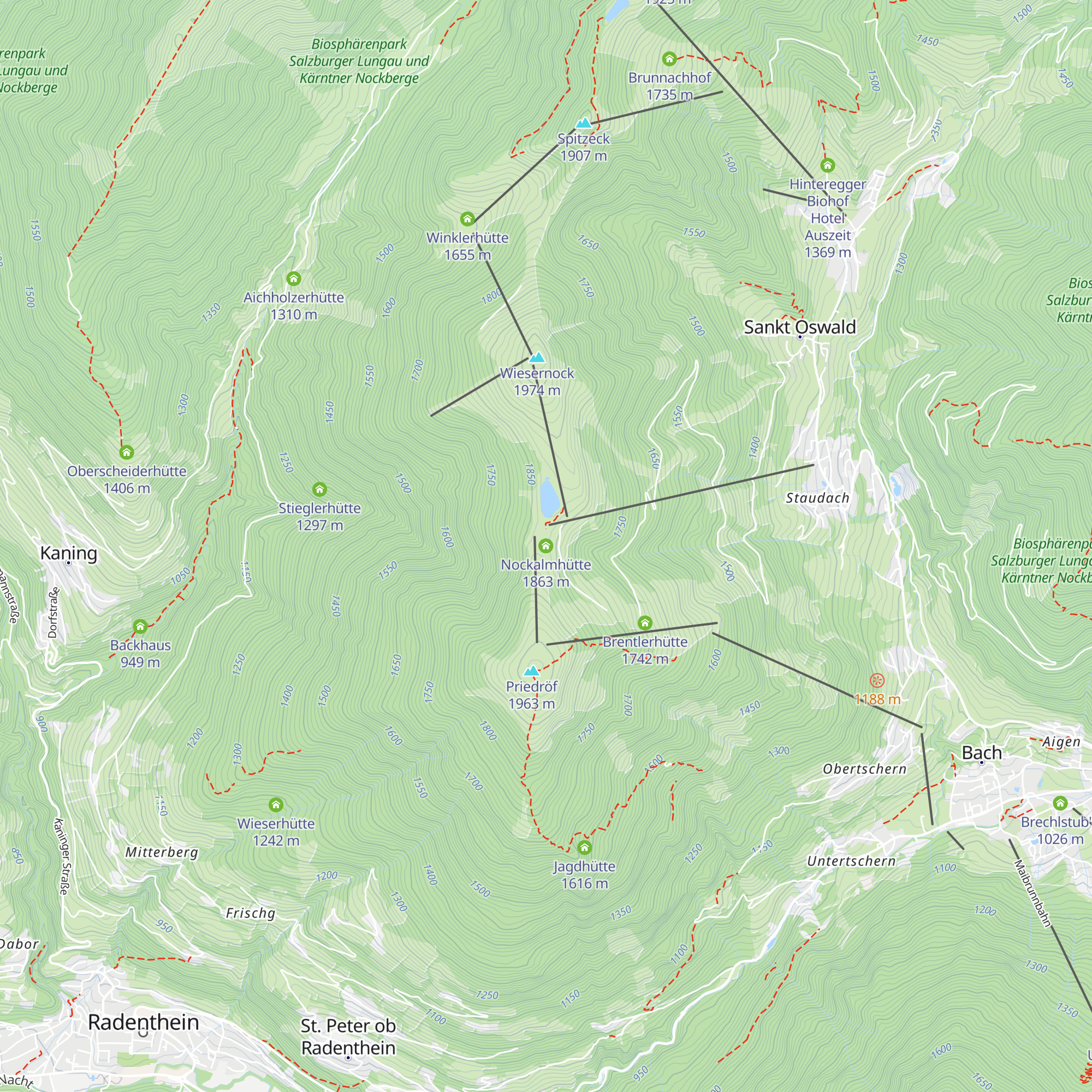 Nockalmhütte map