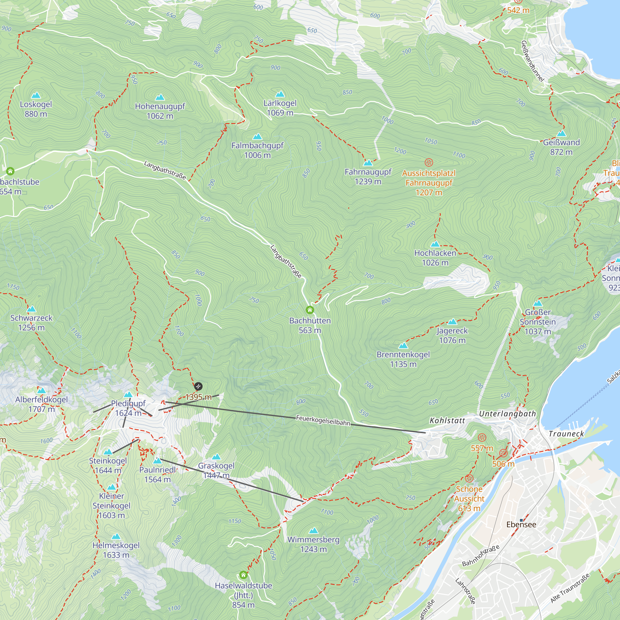Bachhütten map