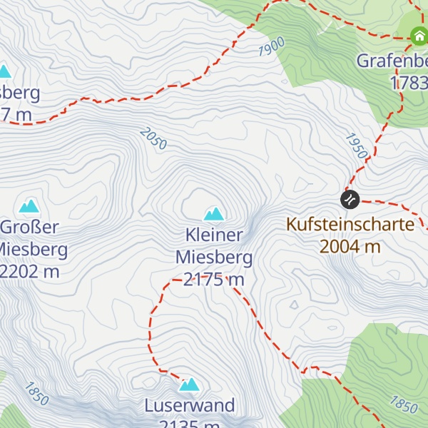 Map of Kleiner Miesberg