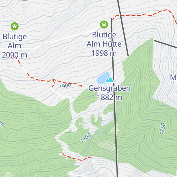 Map of Willis Hütte