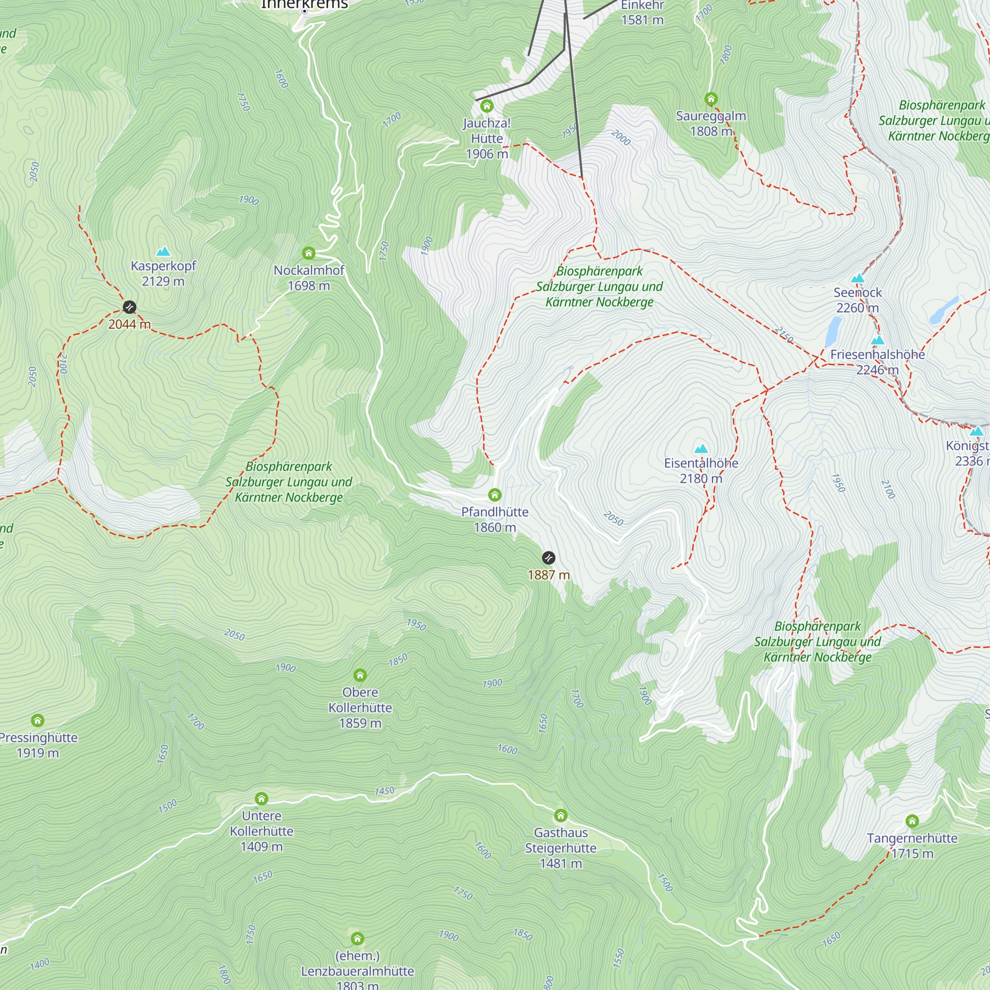Pfandlhütte map