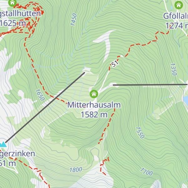 Map of Mitterhausalm