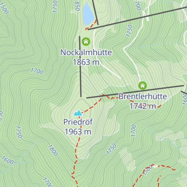 Map of Eve Alps