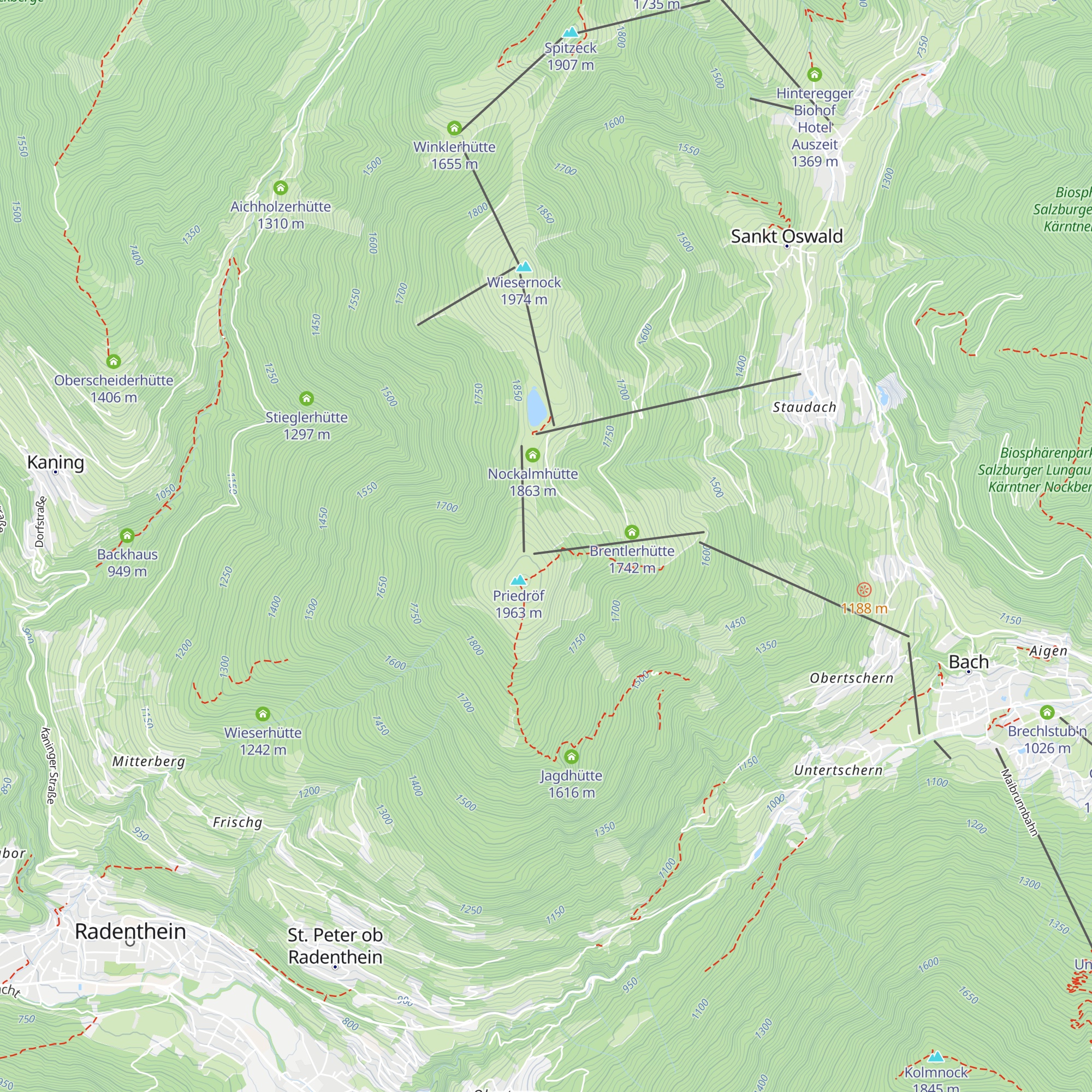 Eve Alps map