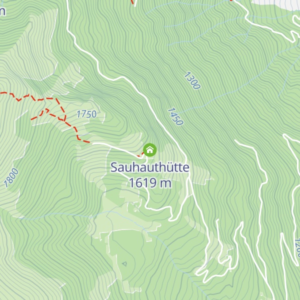 Map of Sauhauthütte