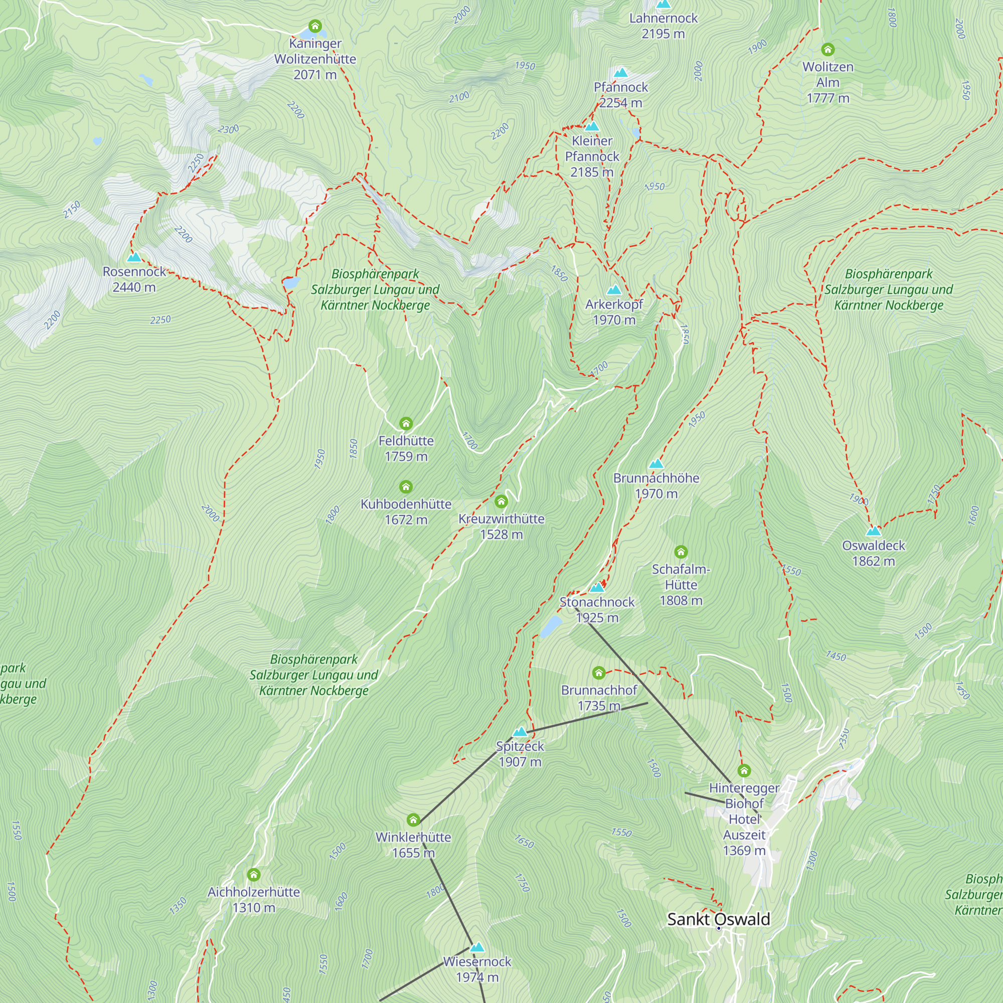 Kreuzwirthütte map