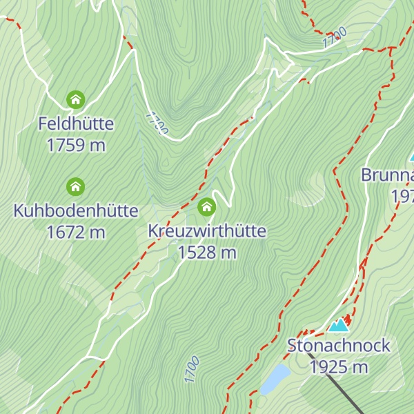 Map of Kreuzwirthütte