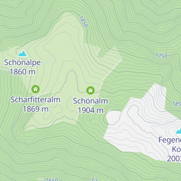 Map of Schönalm