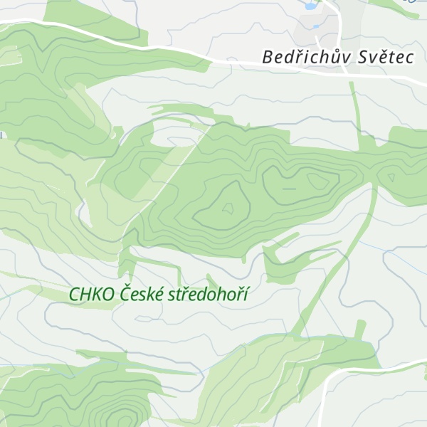 Map of Dlouhý vrch [Bělušice-Bedřichův Světec]