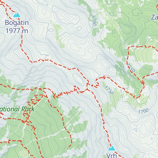 Map of Vrh Škrli
