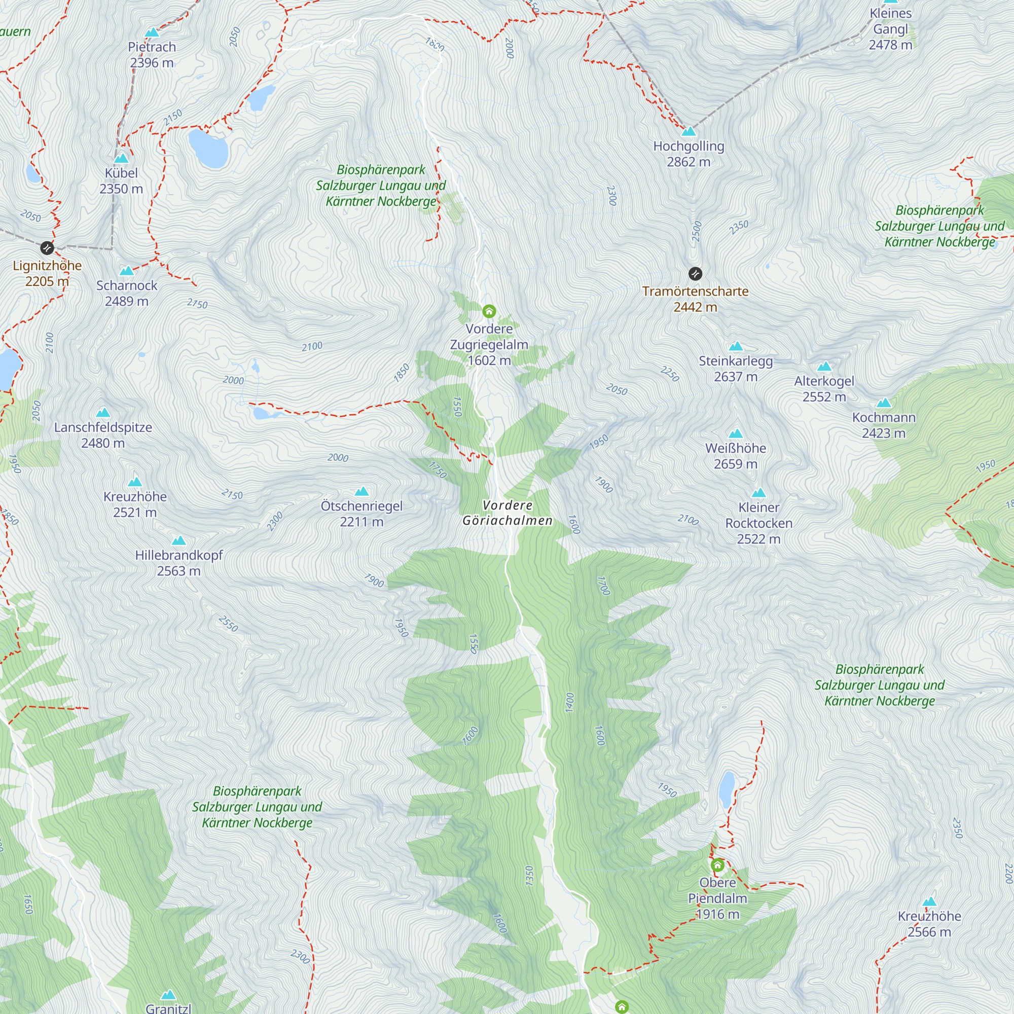 Hansalhütte map