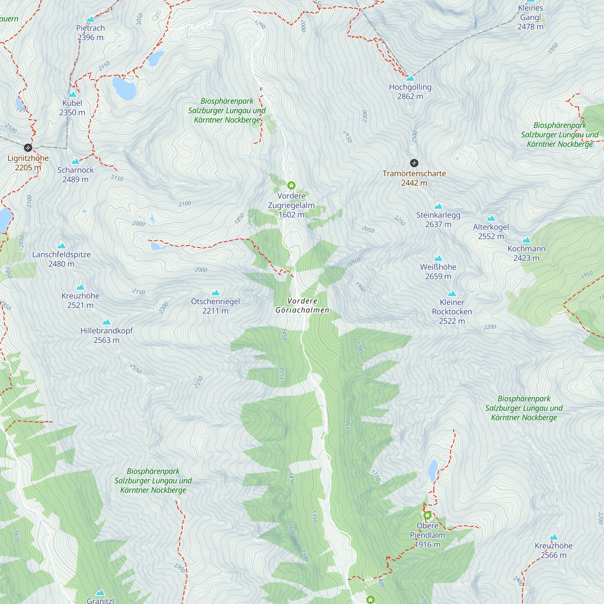 Hansalhütte map