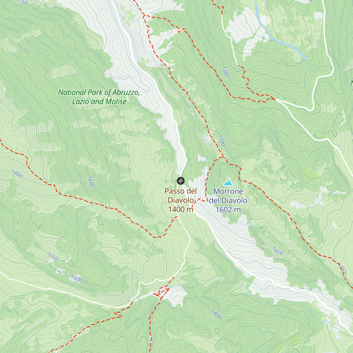 Rifugio Passo del Diavolo map