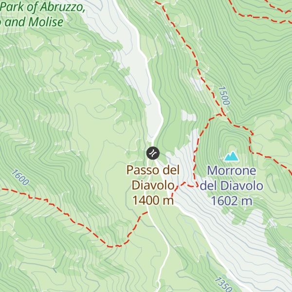 Map of Rifugio Passo del Diavolo