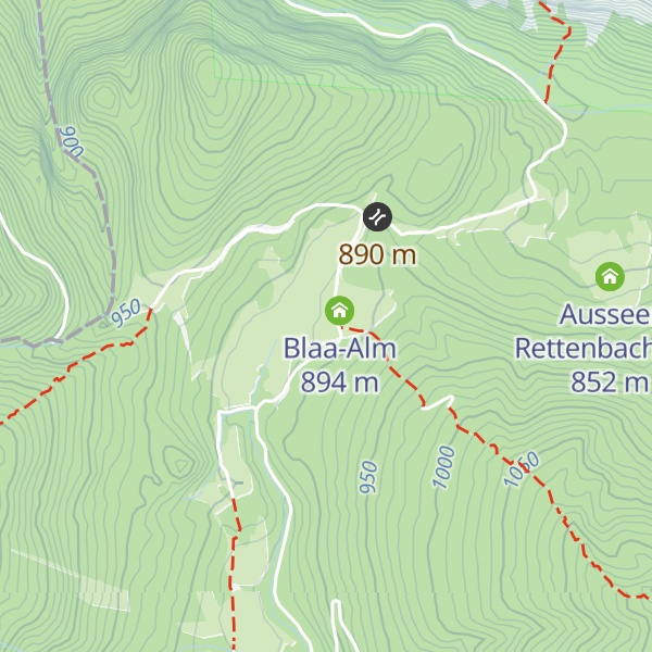 Map of Blaa Alm