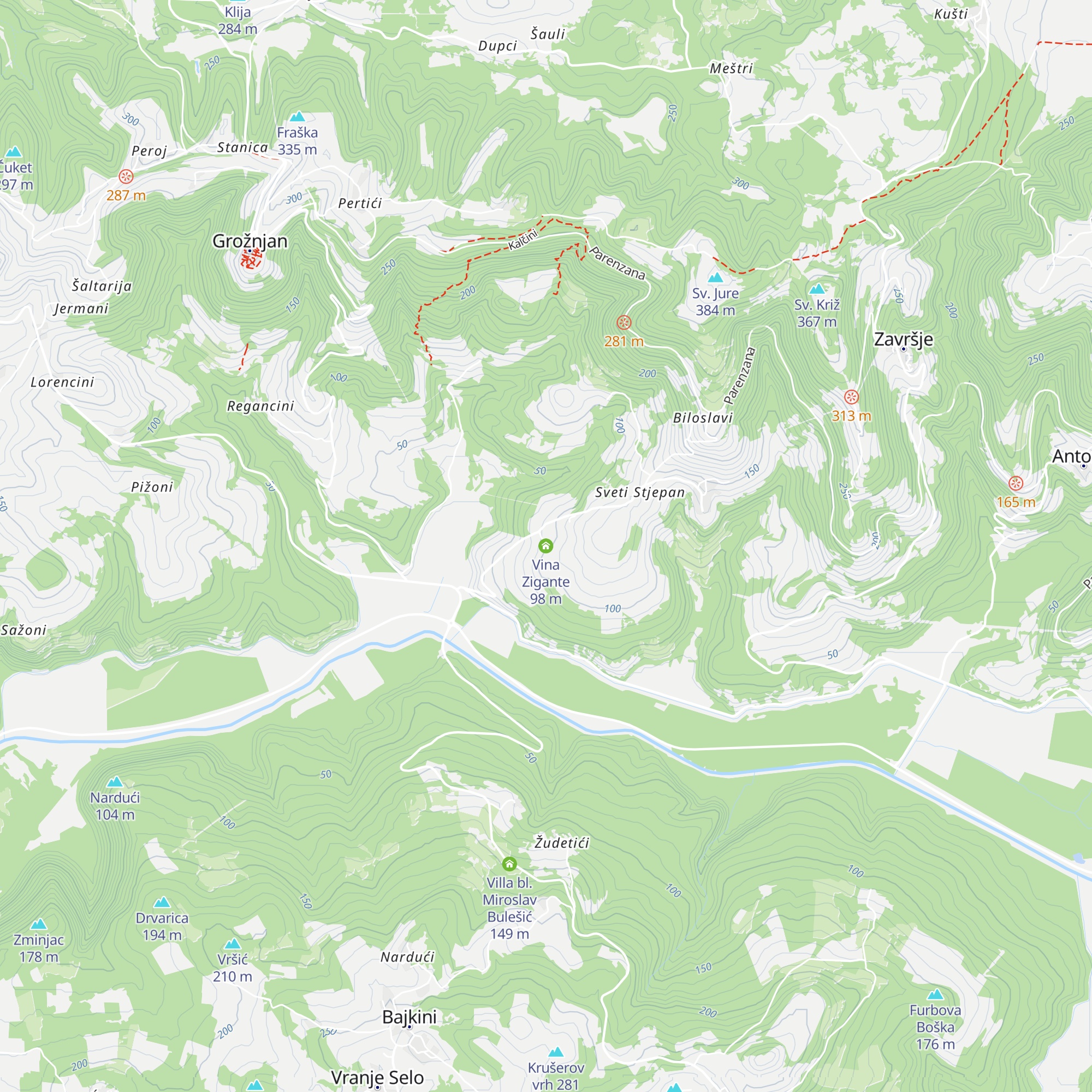 Vina Zigante map