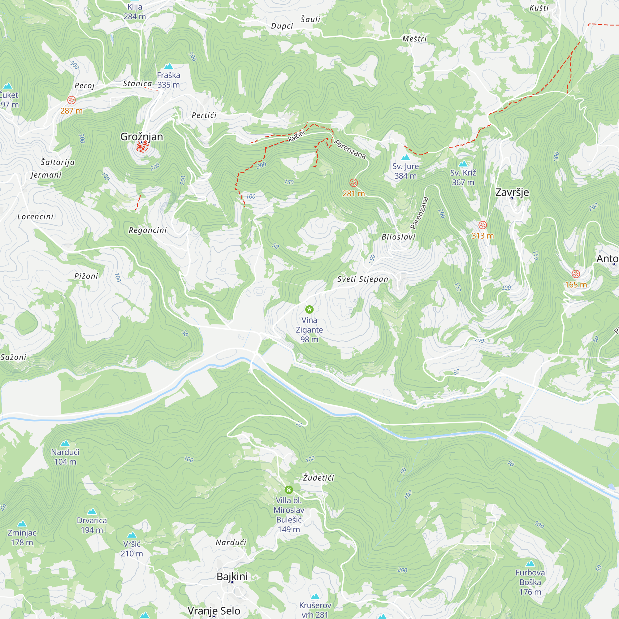 Vina Zigante map