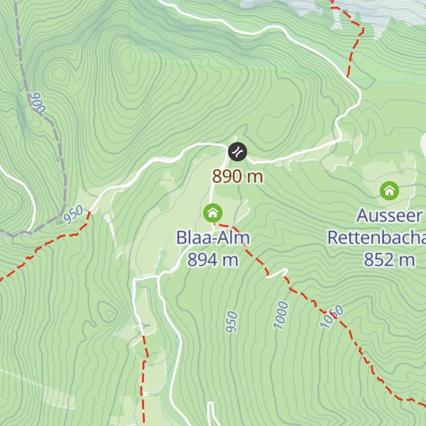 Map of Blaa-Alm