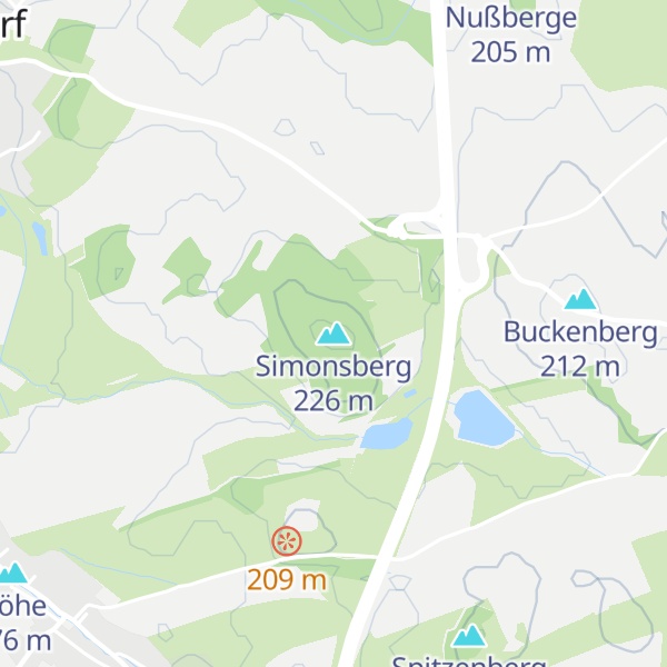 Map of Simonsberg