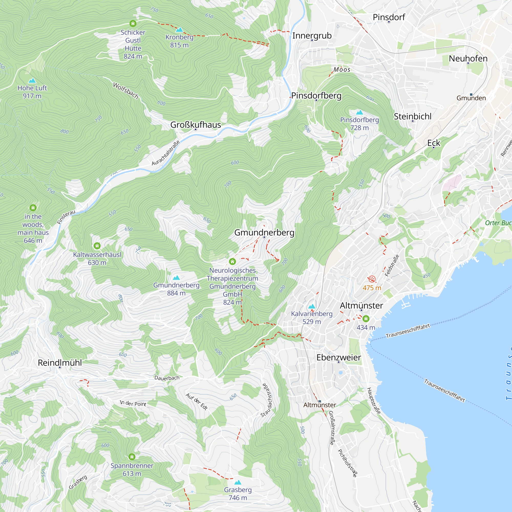 Gasthof Gmundnerberghaus map