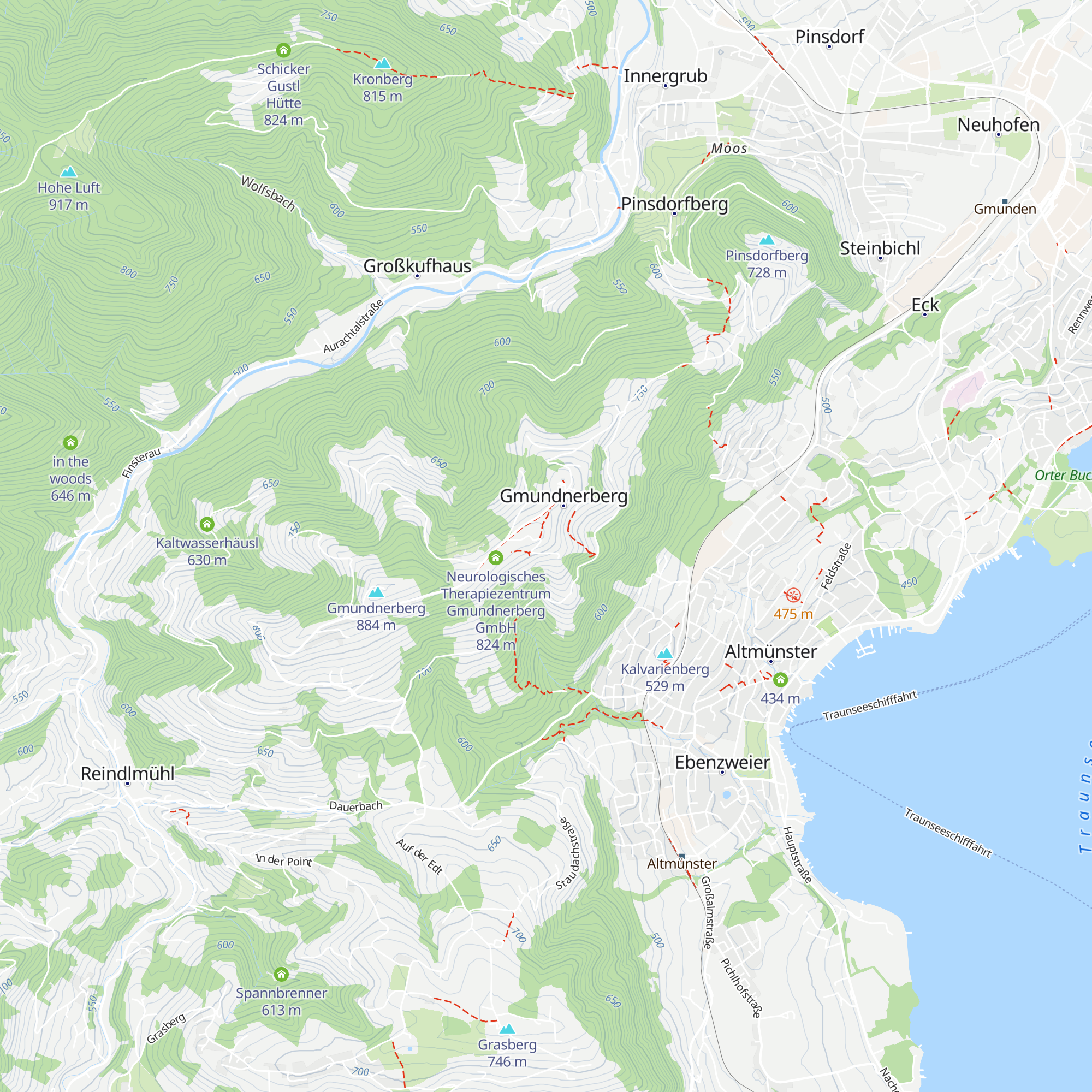 Gasthof Gmundnerberghaus map