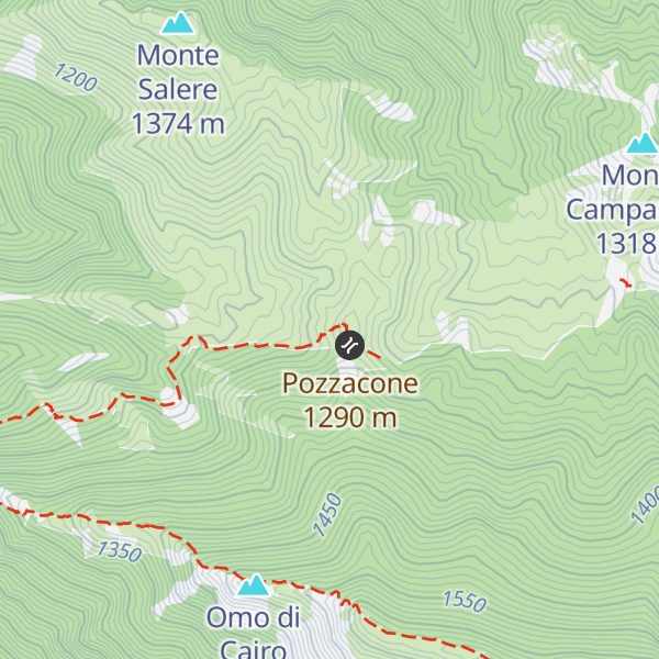 Map of Rifugio Pozzacone