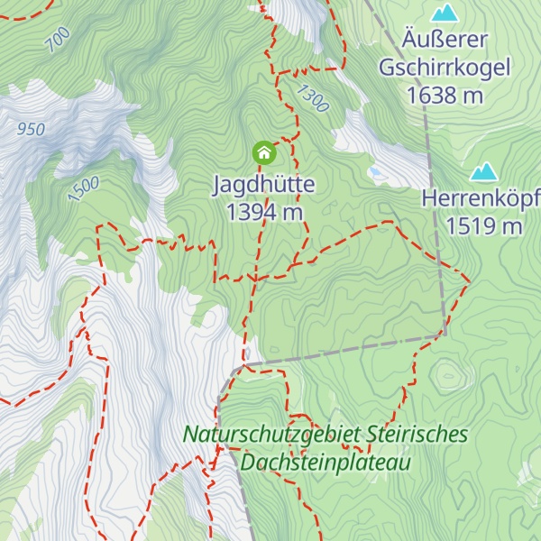 Map of Obertrauner Landfriedalm