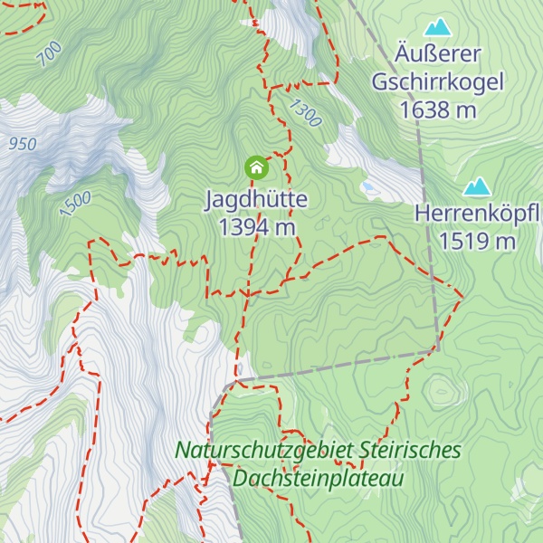 Map of Obertrauner Lahnfriedalm