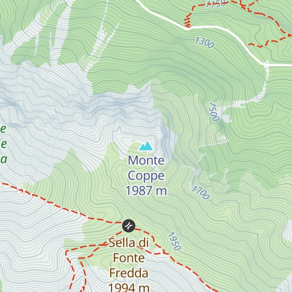 Map of Monte Coppe
