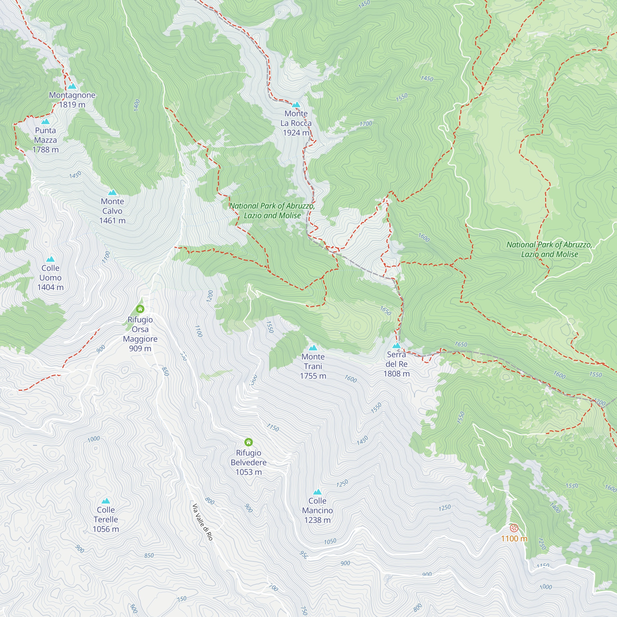 Rifugio di Val Lattara map