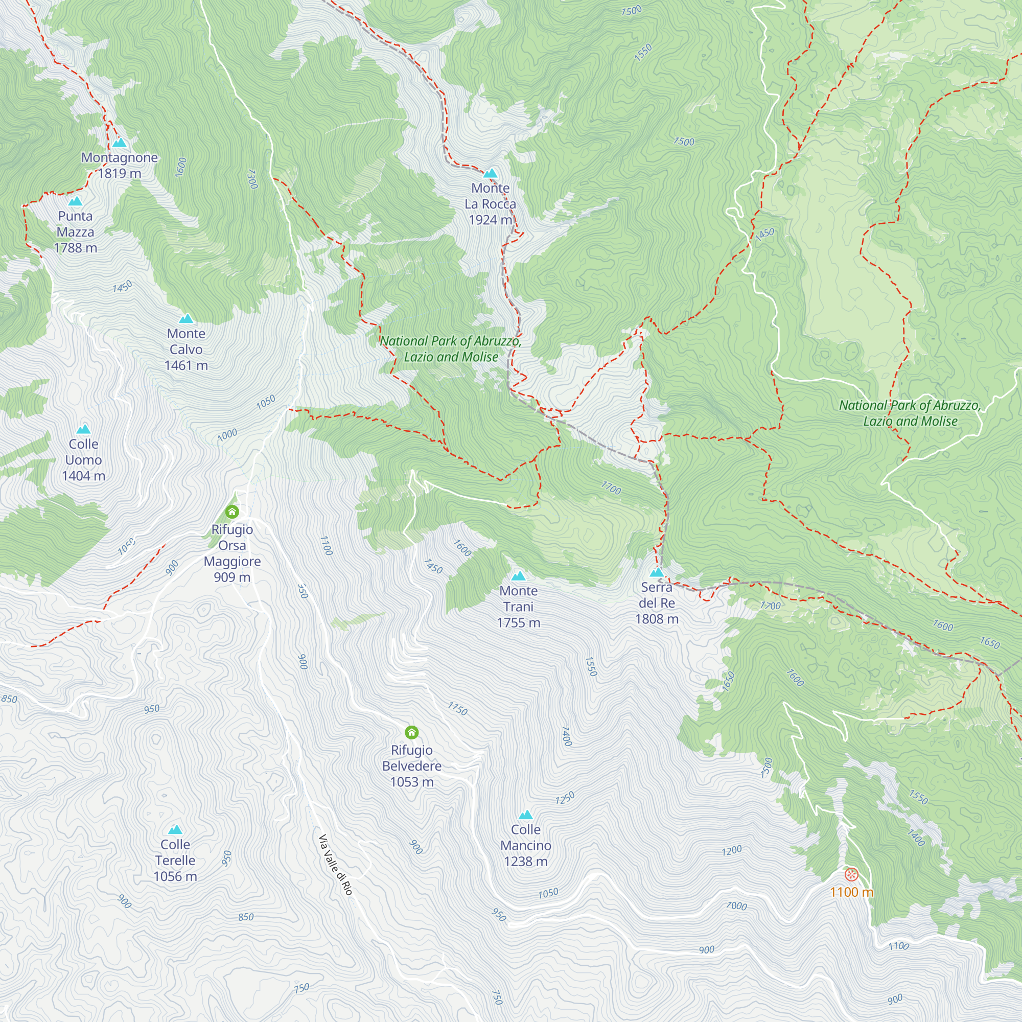 Rifugio di Val Lattara map