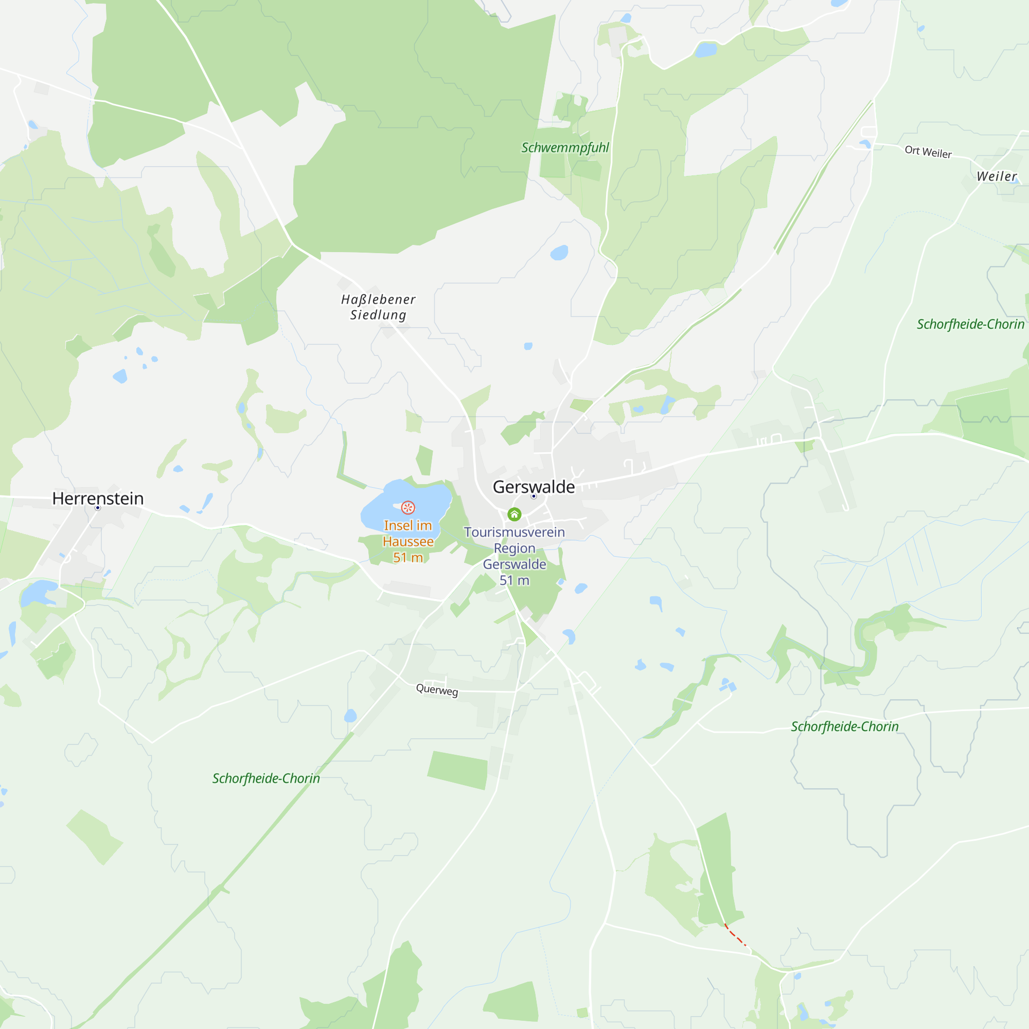 Tourismusverein Region Gerswalde map