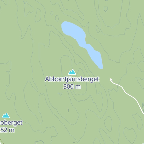 Map of Abborrtjärnsberget