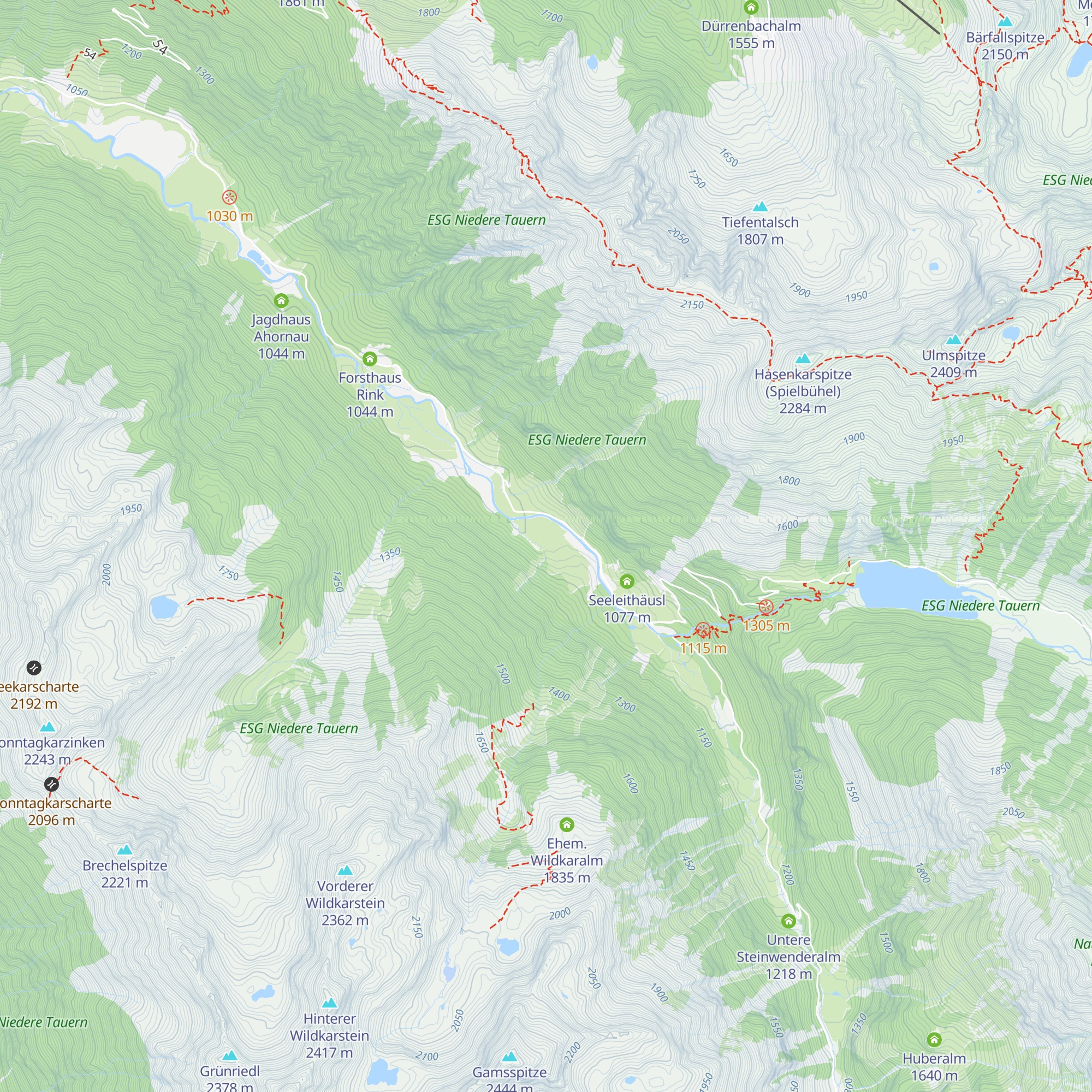Angereralm map