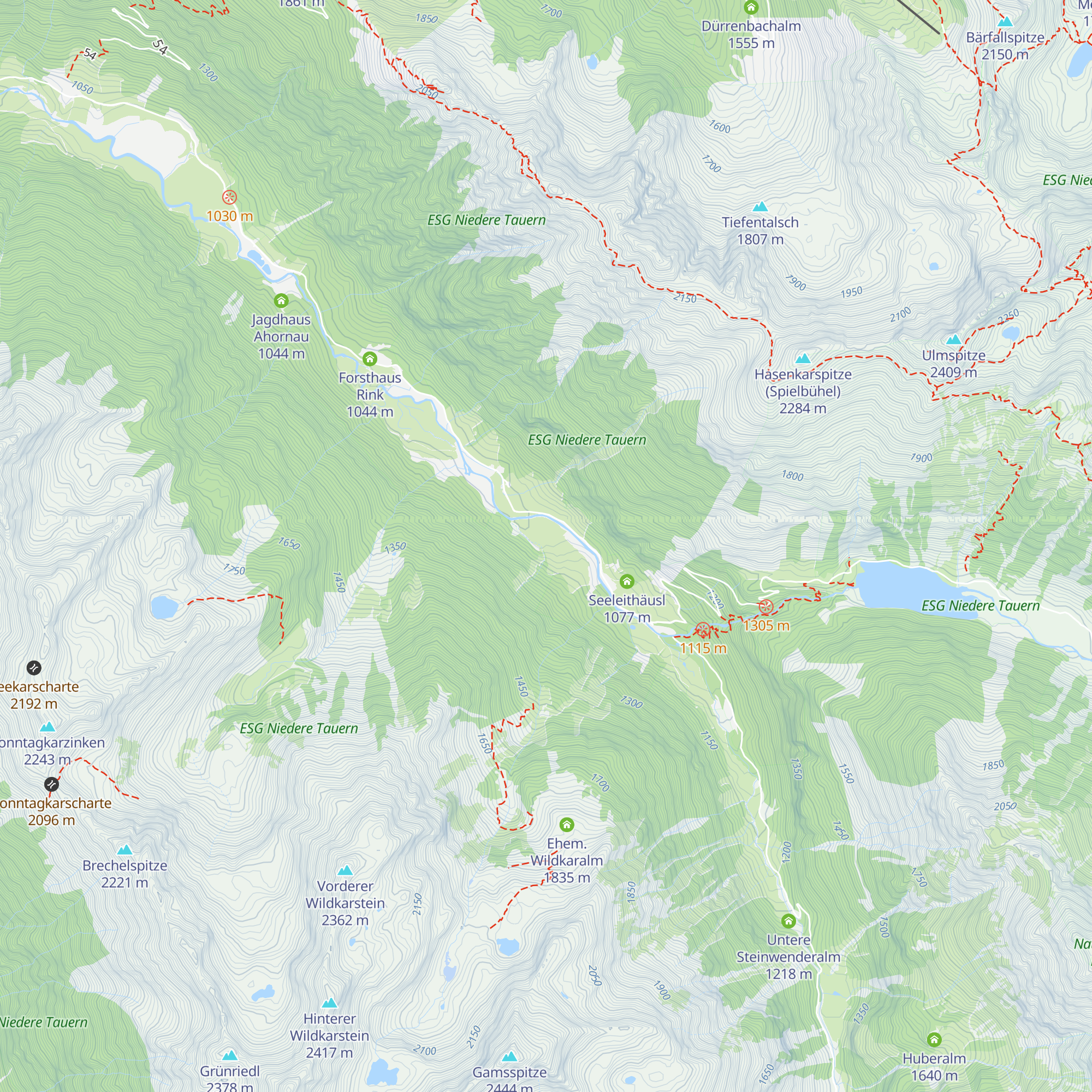 Angereralm map