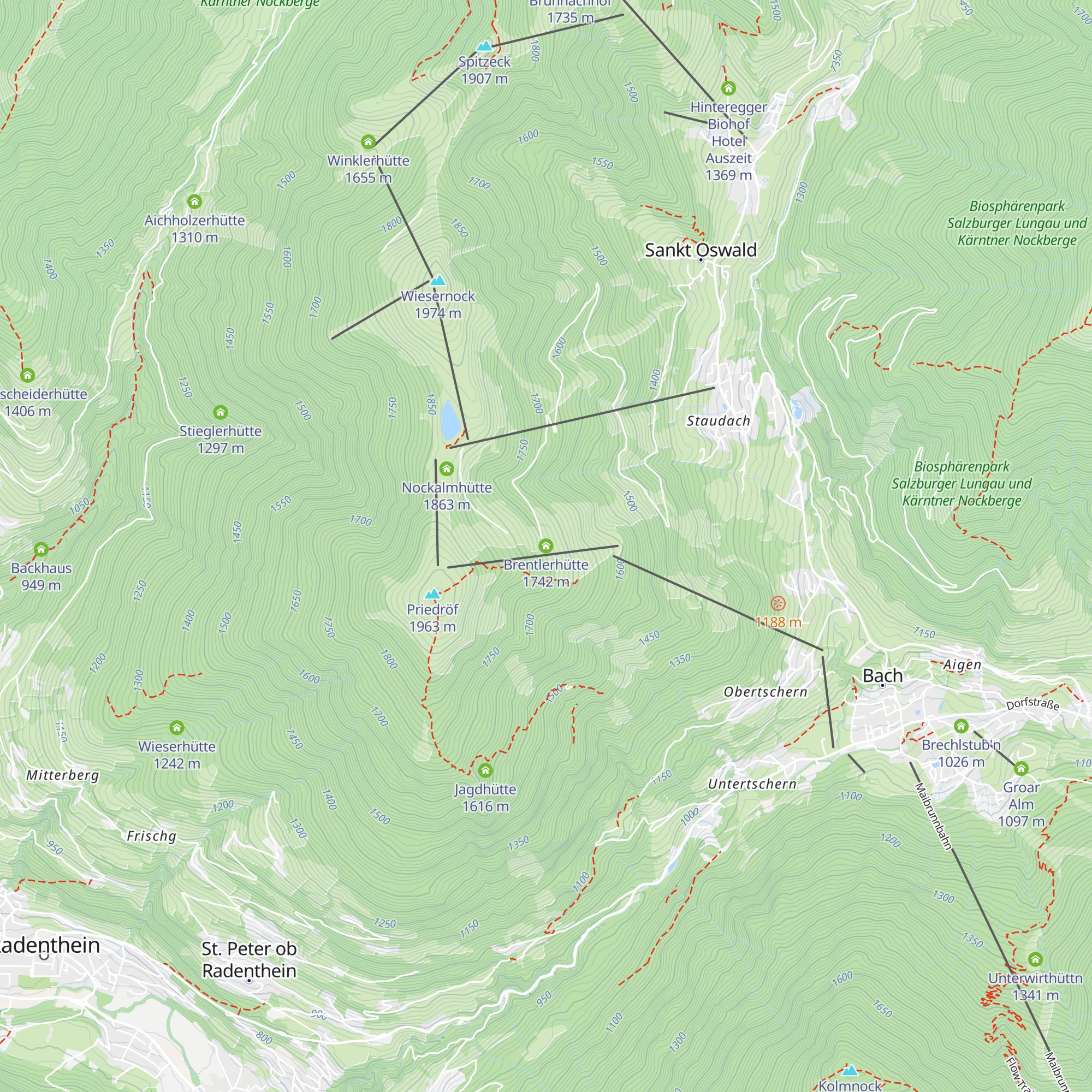Brentlerhütte map
