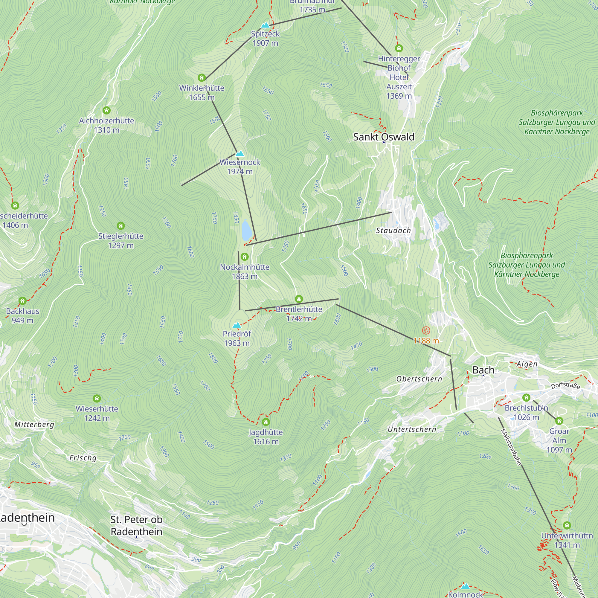 Brentlerhütte map