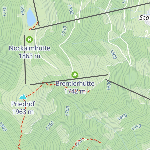 Map of Brentlerhütte