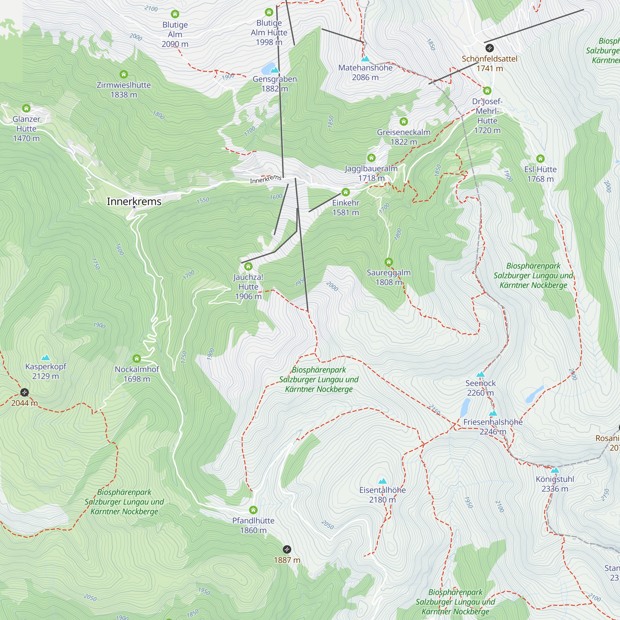 Grünleitennockhütte map