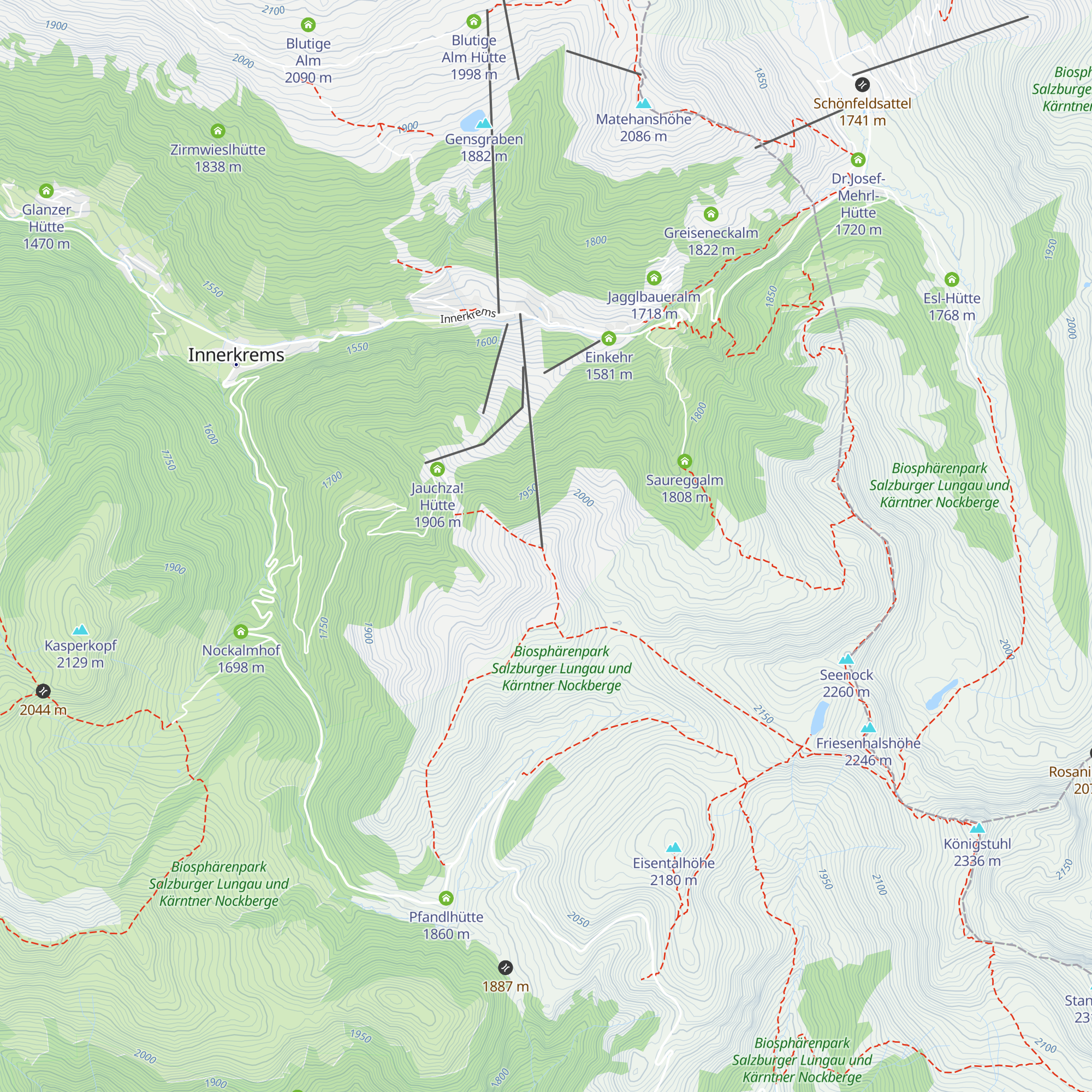 Grünleitennockhütte map